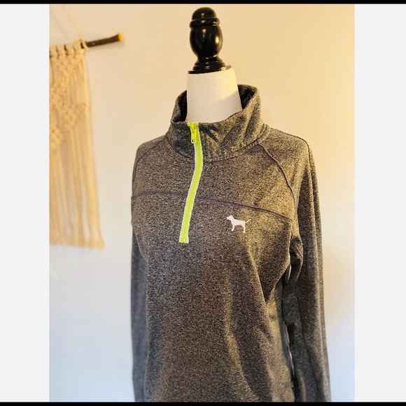 Victoria’s Secret PINK Grey Ultimate Half Zip